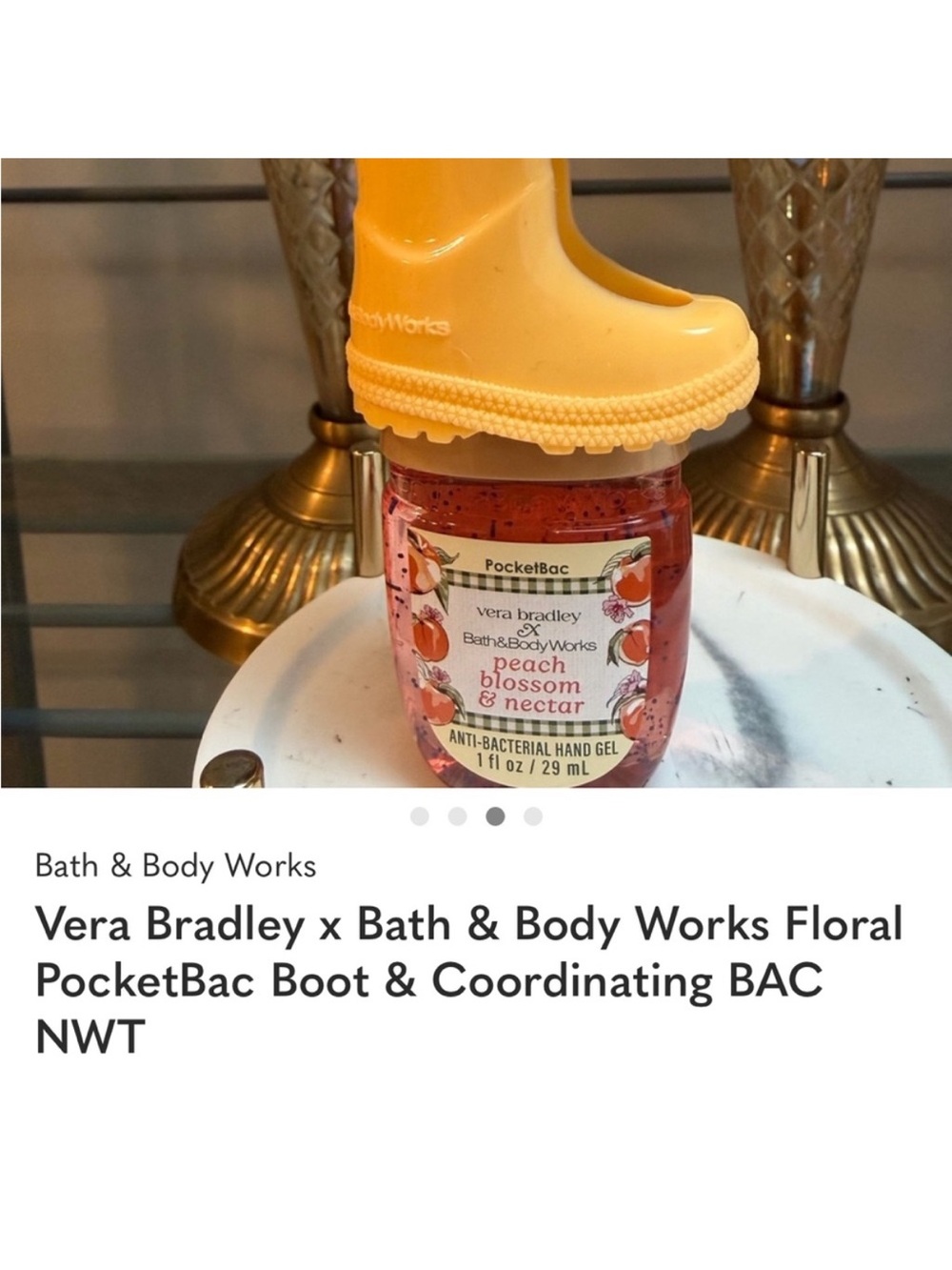 Vera Bradley Rain Boot PocketBac Holder and  Peach Blossom & Nectar BAC NWT 2026 - Picture 2 of 4